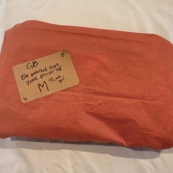 GB Blue Printed Cap Sleeve Blouse – M - NWOT - Picture 10 of 10